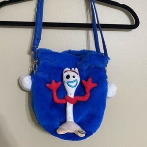 Disney Toy Story 4 Forky‎ Plush Cinch Crossbody Bag